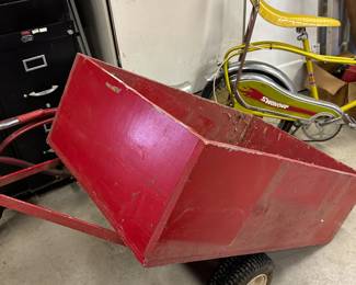 #197	Red pull-behind Utility Trailer - 24x40x14	 $40.00 

