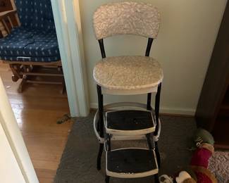 #33	vintage step stool chair	 $30.00 
