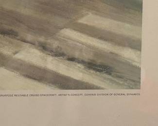 #47	print of multi-purpose reusable cruise spacecraft, artist concept convair division of General Dynamics	 $75.00 
