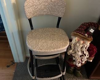 #33	vintage step stool chair	 $30.00 
