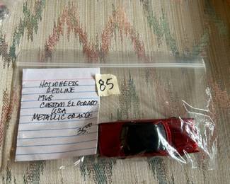 #85	Hotwheels redline 1968 custom el dorando USA metallic orange	 $35.00 
