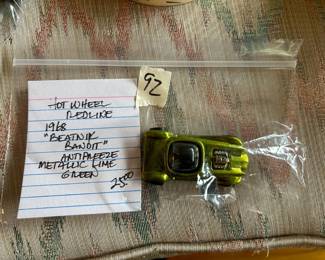 #92	Hot wheel redline 1968 Beatnick Vandit antifreeze metallic lime green	 $25.00 
