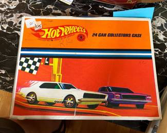 #105	Hot Wheels 24 Car Collectors Case (no  cars)	 $20.00 
