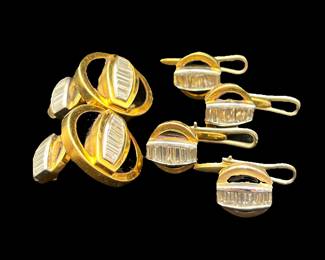 6q5 Henry Dunay cufflinks studs