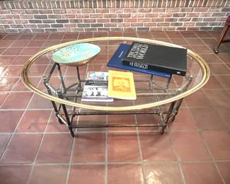Brass/Glass Coffee Table 