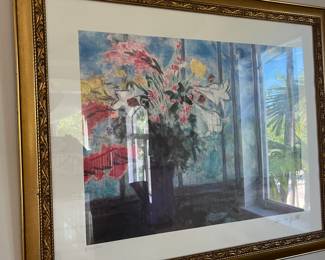 Chagall Litho signed and numbered II 251/500.  Image 26" x 20"