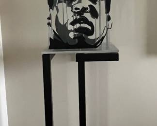 Micheal Kalish Stainless Steel & Chrome Sculpture 