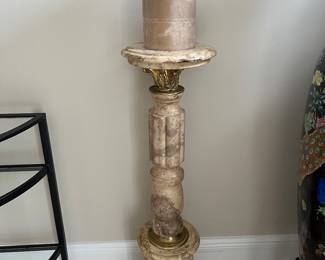 Pedestals pair 39 3/4" tall x 11 1/4" without candles
