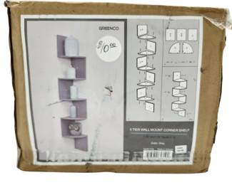 NEW 5 Tier Wall Mount Corner Shelf 