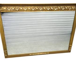 Rectangular Regency Gilt Styled Gold Mirror 