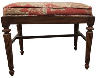Vanity Bench Stool with Upholstered Top 