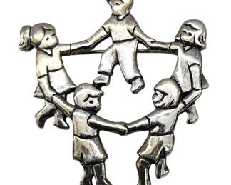 James Avery Brooch, Coach Lapels, Buttons 