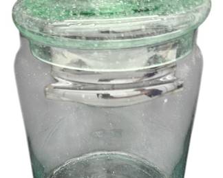 Green Lidded Apothecary Jar with Lid 