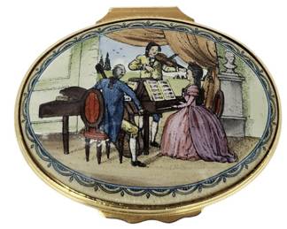 Halcyon Days Enamels Music Box 