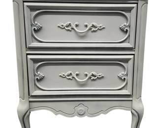 French Provincial Style Wooden Nightstand 