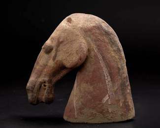 Tang Dynasty Mingqi Earth Spirit Tomb Guardian - Private Museum Estate Collection
Dimensions:Height:18.5cm Length:17.5cm