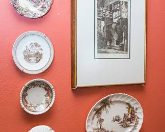 ~ signed art: Eugene Loving "The Clairborne Cour"t, N.O. (17"l x 14"w): $260.00