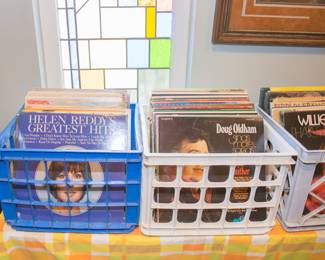 Vtg. LP's, 78's, 45's... well loved