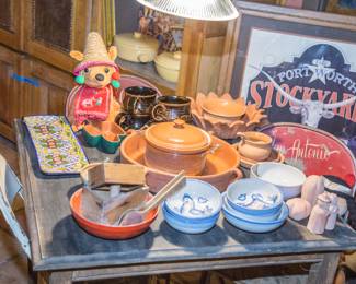 Table toppers: $6.00 -$68.00. Stockyard print: $150.00