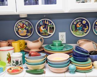 Metlox ware, Fiestware, Amalfi wall plates: $5.00 -$60.00