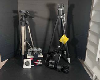06 Minolta 35mm Camera, Lens, Tripods