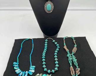 Costume Turquoise Jewelry Lot