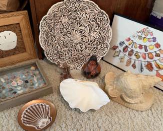 Framed Shells And Beach Decor