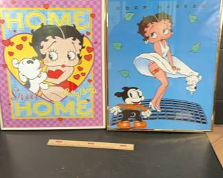 Betty Boop Framed Print Marilyn And More