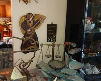 Brass and copper Fountain sculptures