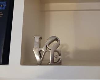 Classic Robert Indiana love sculpture