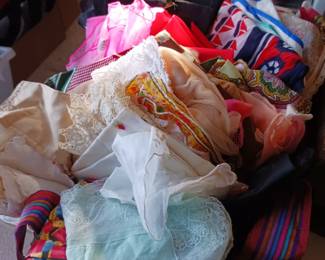 Boxes and boxes of fabric