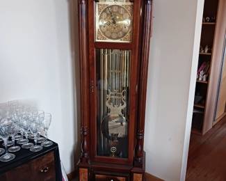Grandfather clock chiming