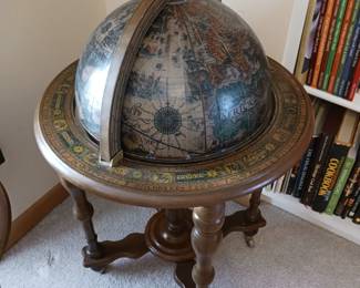 Large world globe