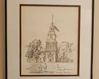 Original pencil drawing Henry Ford Museum