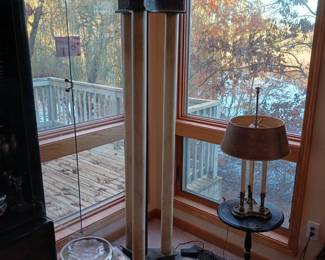 Torshere floor lamp featuring lions