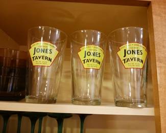 Jones Tavern beer glasses