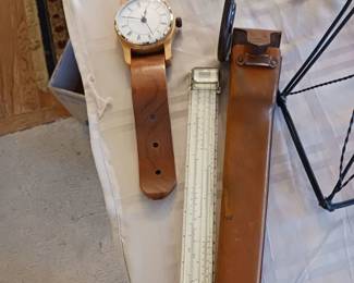 Vintage engineering tool slide rule