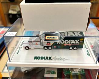 Kodiak Racing Die Cast Cars In Display Cases