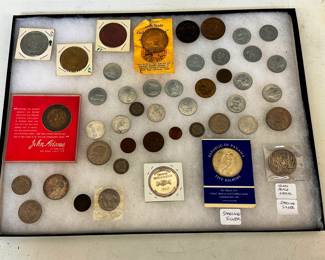 Foreign Coins, Medal and Tokens, Some Silver