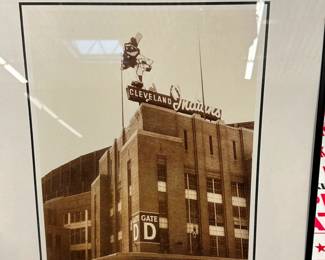 Cleveland Municipal Stadium Signed Poster
