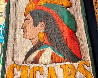 Indian Cigars Wall Plaque