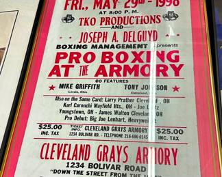 Cleveland Grays Armory Pro Boxing Poster