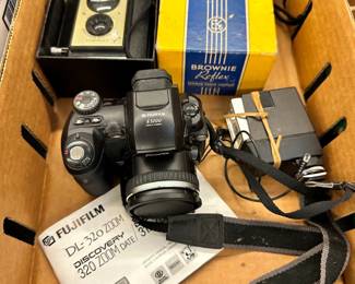 Fujifilm S500 Digital Camera and Brownie Reflex Camera