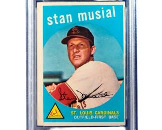 GRADED 1959 Topps 150 Stan Musial PSA 4 VGEX