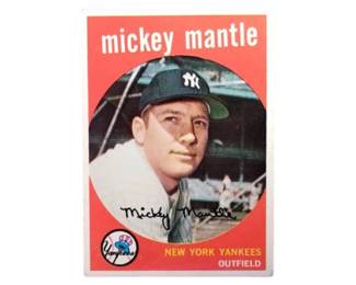 1959 Topps 10 Mickey Mantle