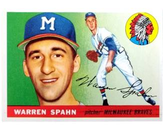 1955 Topps 31 Warren Spahn