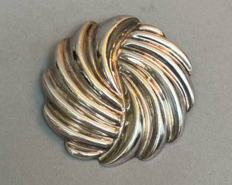 Vintage Modernist Sterling Silver Pendant / Brooch, México 