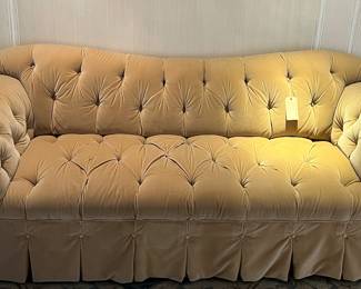 Drexel Inverted Camelback Tufted Sofa 