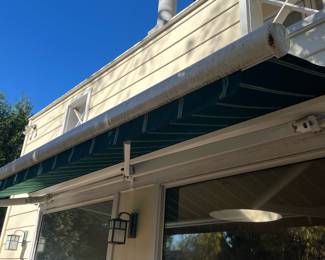 Globe Canvas Retractable Awning (two available)