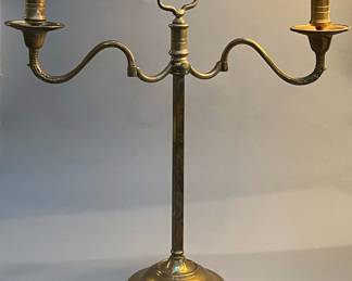 Vintage Brass Articulated and Adjustable Candelabra